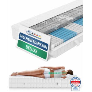 AM Qualitätsmatratzen MATRACE s taštičkovými pružinami 3D Deluxe 80/200 cm H2 - výška 24 cm a potah z tencelu