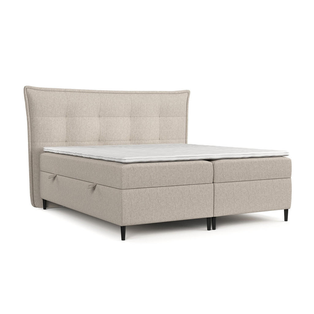 AltaBeds POSTEL BOXSPRING LAS PALMAS 160/200 cm Světle béžová