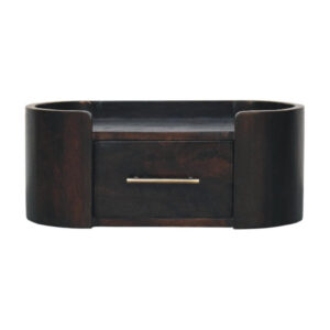 Artisan Furniture KOMODA s elegantním sametovým potahem v mocha povrchové úpravě