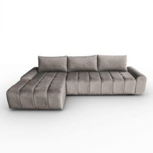 Beautysofa ROHOVÁ rozkládací pohovka Costa L taupe