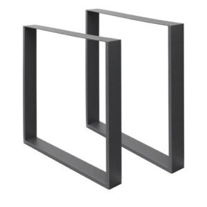 ECD-Germany SADA 2 kusů nohou ke stolu 60 x 72 cm antracit