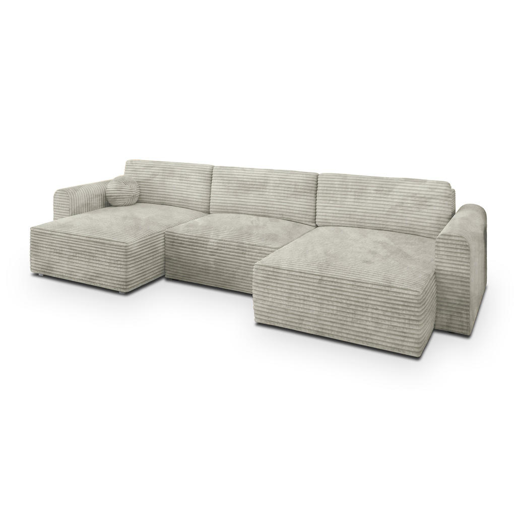 MASSENO ROHOVÁ SEDAČKA FENTO světle šedá