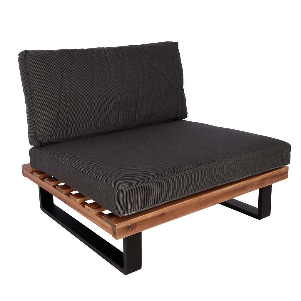 MCW LOUNGE-SESSEL Černá