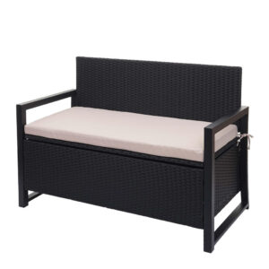 MCW POLY-RATTAN 2MÍSTNÁ LAVICE Antracitová