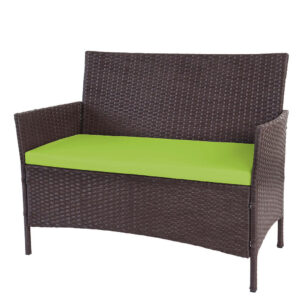 MCW POLY-RATTAN ZAHRADNÍ LAVICE Hnědá