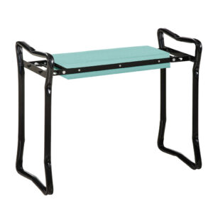 Outsunny LAVIČKA NA KOLENA pro zahradní práce do 150 kg EVA pěna ocel tmavě zelená 58 x 28 x 49 cm