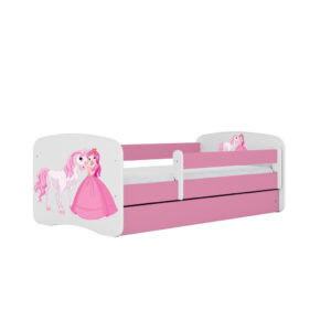 RAUMHIRSCH FURNITURE DĚTSKÁ POSTEL Princezna s koněm se zásuvkou 140/70 80/61/144