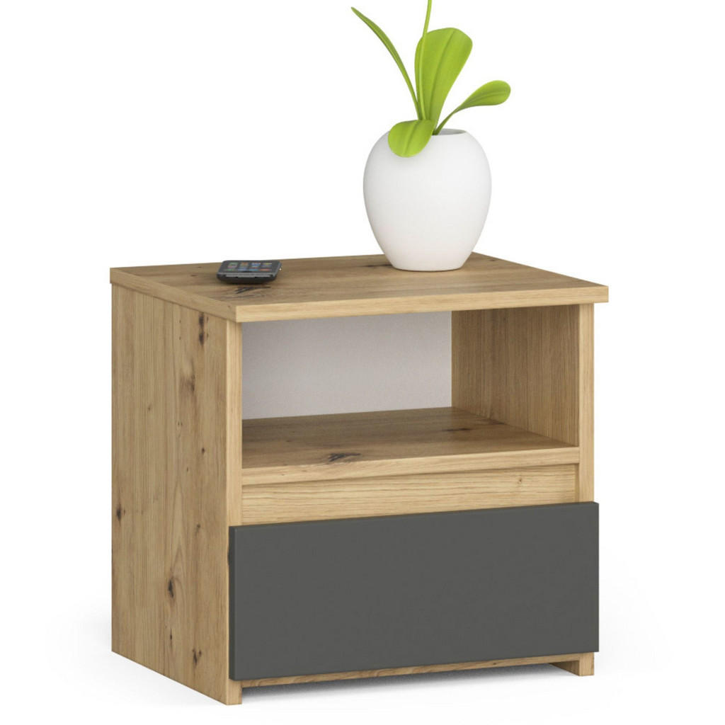 RAUMHIRSCH FURNITURE NOČNÍ STOLEK dub Artisan