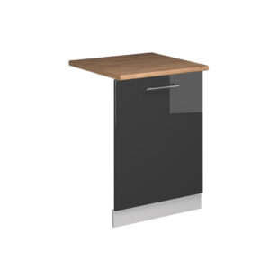 Vicco ČELNÍ PANEL MYČKY Fame-Line Antracitový vysoký lesk 60 cm