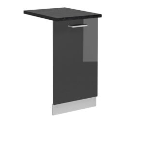 Vicco ČELNÍ PANEL MYČKY R-Line Antracitový vysoký lesk 45 cm