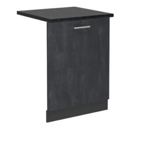 Vicco ČELNÍ PANEL MYČKY R-Line Černý beton 60 cm