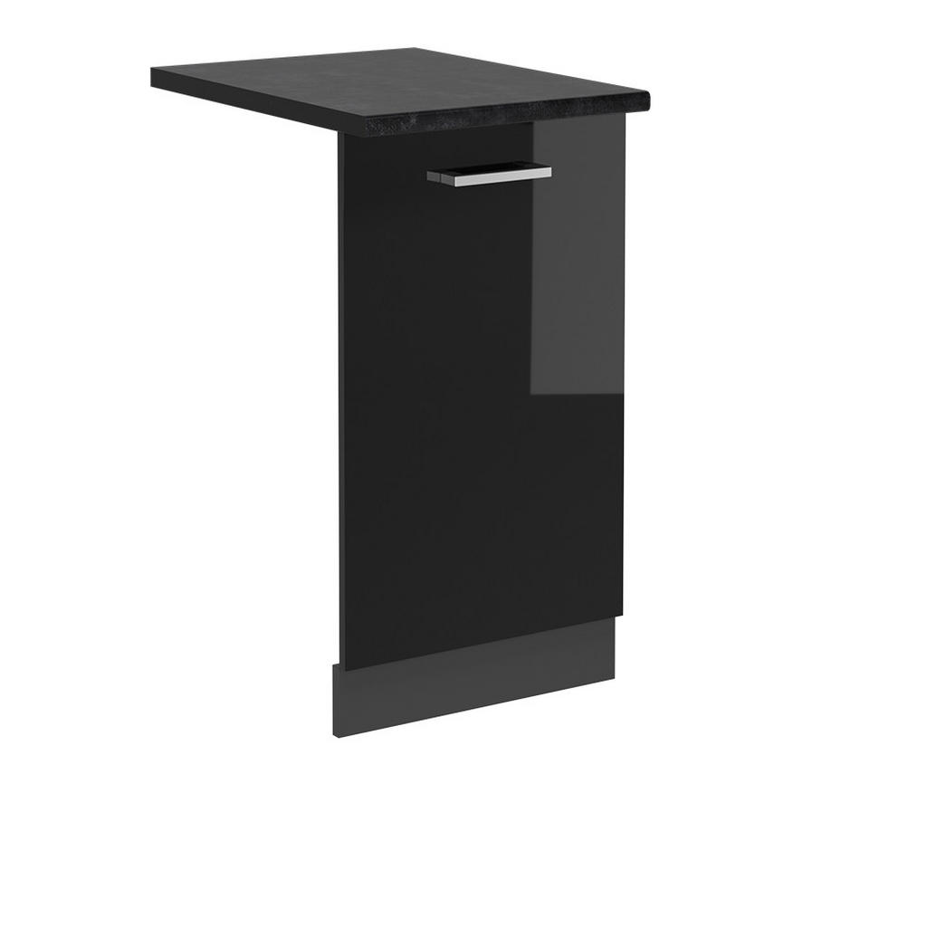 Vicco ČELNÍ PANEL MYČKY R-Line Černý vysoký lesk 45 cm