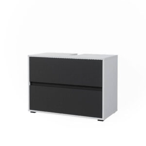 Vicco DOLNÍ SKŘÍŇKA POD DŘEZ Maltin Bílá/antracitová 80.2 x 58.2 cm se dvěma velkými zásuvkami