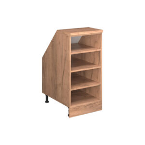 Vicco KUCHYŇSKÁ SKŘÍŇKA POD ŠIKMOU STŘECHU R-Line Zlatý mocný dub 40 cm se 4 přihrádkami