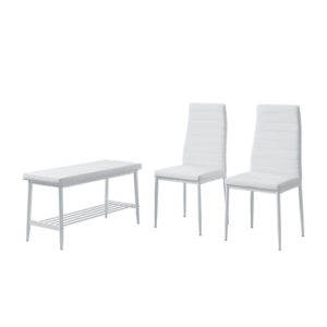 Vicco LAVICE A ŽIDLE Grand Bílá 85 x 46.5 cm 3dílná sada