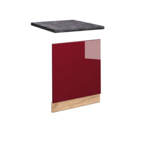 Vicco PŘEDNÍ PANEL Fame-Line Bordó červená vysoký lesk 60 cm