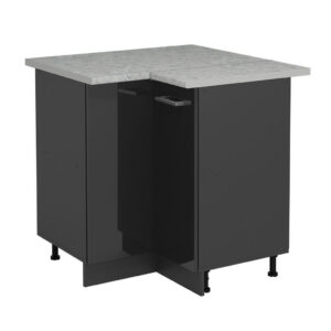 Vicco ROHOVÁ SKŘÍŇKA R-Line Antracitový vysoký lesk 75.6 cm PD Mramor