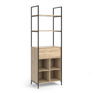 Vicco ŠATNÍ SKŘÍŇ Enya Dřevo 60 x 180 cm se zásuvkou