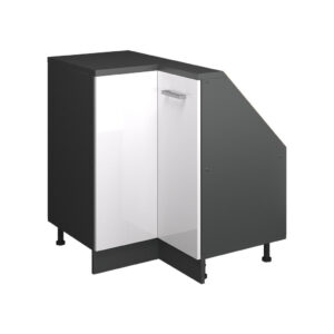 Vicco ŠIKMÁ SKŘÍŇ ROHOVÁ SKŘÍŇKA Rion Bílá vysoký lesk 75.6 x 81.6 cm s 1 dveřmi
