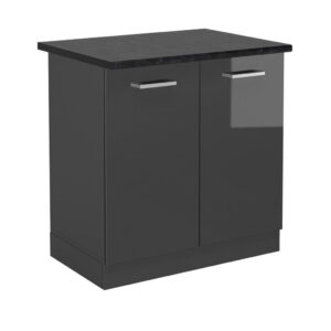Vicco SKŘÍŇKA POD DŘEZ R-Line Antracitový vysoký lesk 80 cm