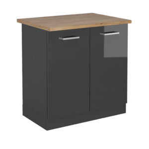 Vicco SKŘÍŇKA POD DŘEZ R-Line Antracitový vysoký lesk 80 cm
