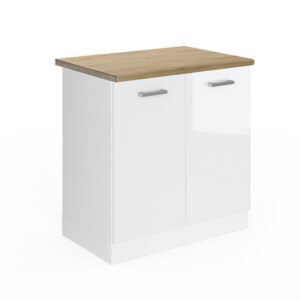 Vicco SKŘÍŇKA POD DŘEZ R-Line Bílá vysoký lesk 80 cm