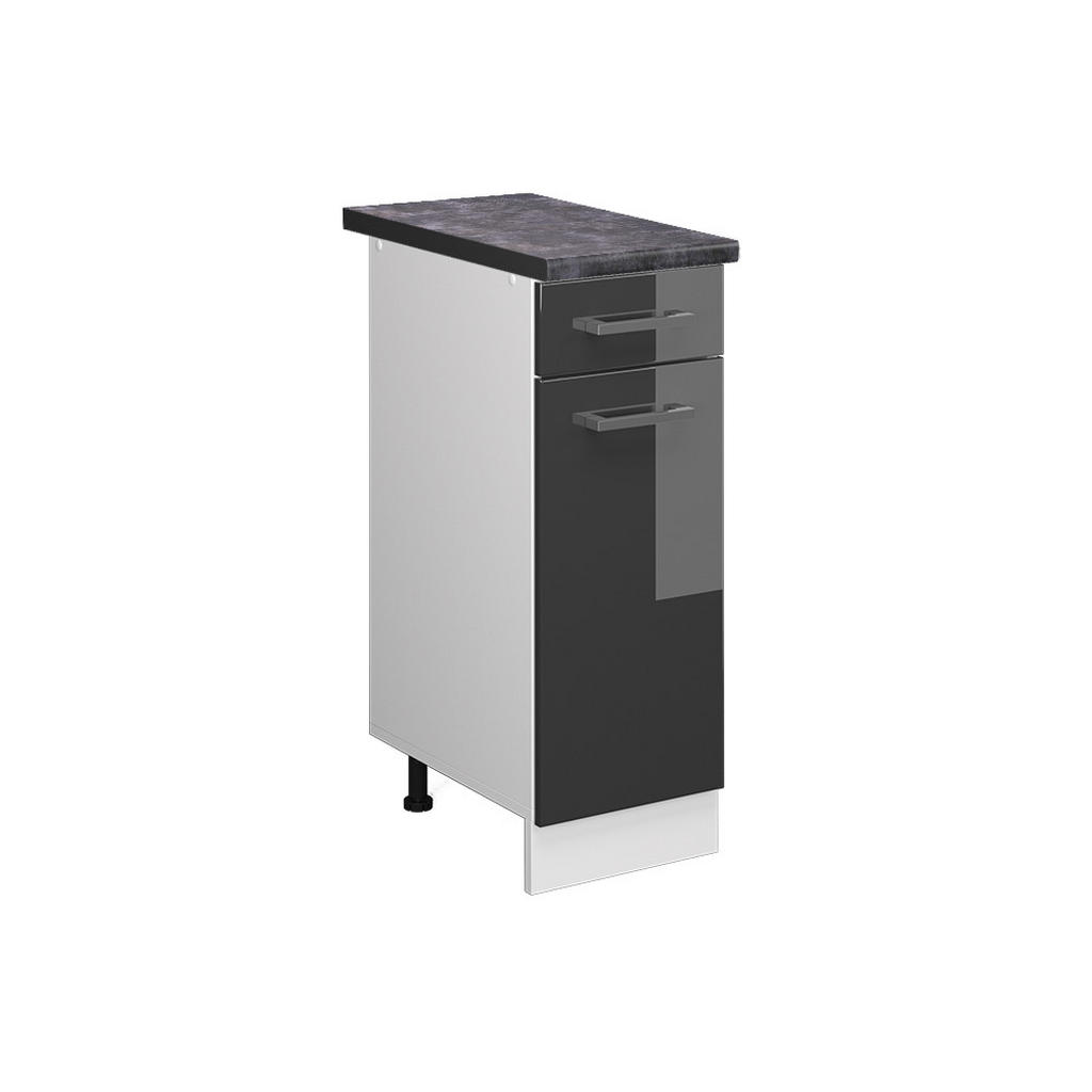 Vicco SPODNÍ SKŘÍŇKA KUCHYŇSKÉ LINKY R-Line Antracitový vysoký lesk 30 cm