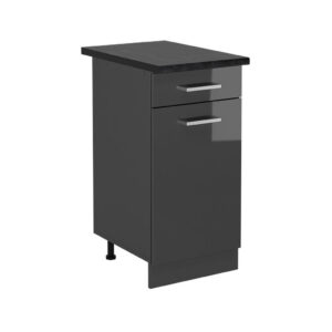 Vicco SPODNÍ SKŘÍŇKA KUCHYŇSKÉ LINKY R-Line Antracitový vysoký lesk 40 cm