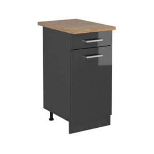 Vicco SPODNÍ SKŘÍŇKA KUCHYŇSKÉ LINKY R-Line Antracitový vysoký lesk 40 cm