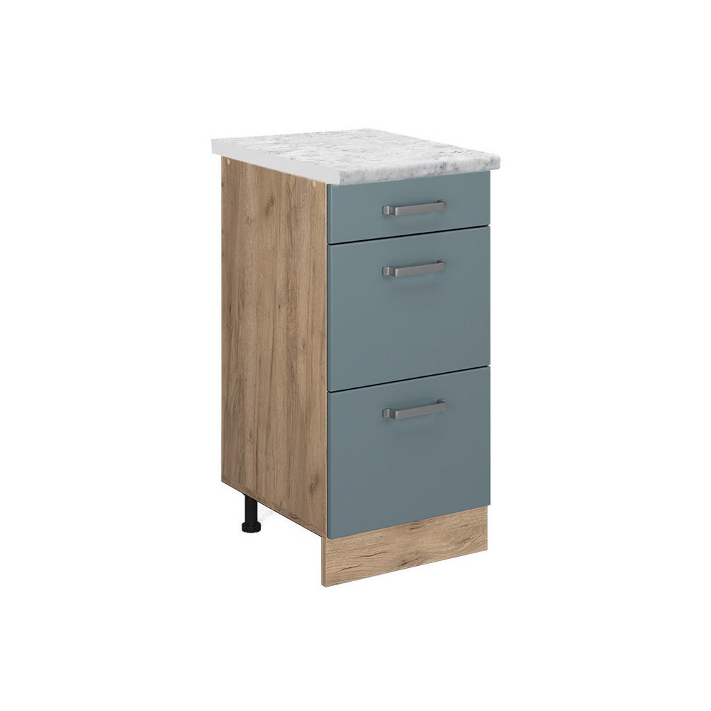 Vicco SPODNÍ SKŘÍŇKA KUCHYŇSKÉ LINKY R-Line Modrošedá 40 cm PD Mramor
