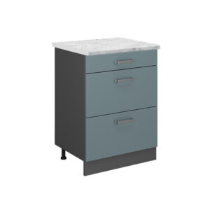 Vicco SPODNÍ SKŘÍŇKA KUCHYŇSKÉ LINKY R-Line Modrošedá 60 cm PD Mramor