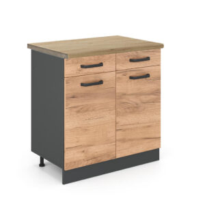 Vicco SPODNÍ SKŘÍŇKA KUCHYŇSKÉ LINKY R-Line Zlatý mocný dub 80 cm
