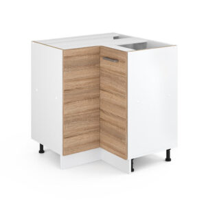 Vicco UNIVERZÁLNÍ ROHOVÁ SKŘÍŇ R-Line Sonoma 75.6 cm s dvířky