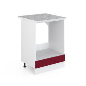 Vicco UNIVERZÁLNÍ ZÁKLADNÍ JEDNOTKA R-Line Bordó červená vysoký lesk 60 cm s velkým výklenkem