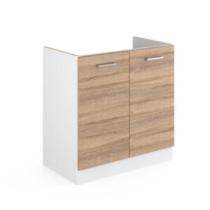Vicco ZÁKLADNÍ JEDNOTKA PRO DŘEZ R-Line Sonoma 80 cm s dvířky